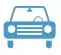 car icon blue